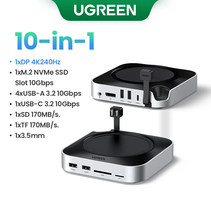 UGREEN Mac mini USB-Cハブ & スタンド 10in1 8K UGREEN Maxidok 10-in-1 USB-C Docking Station for Mac Mini Pro - us