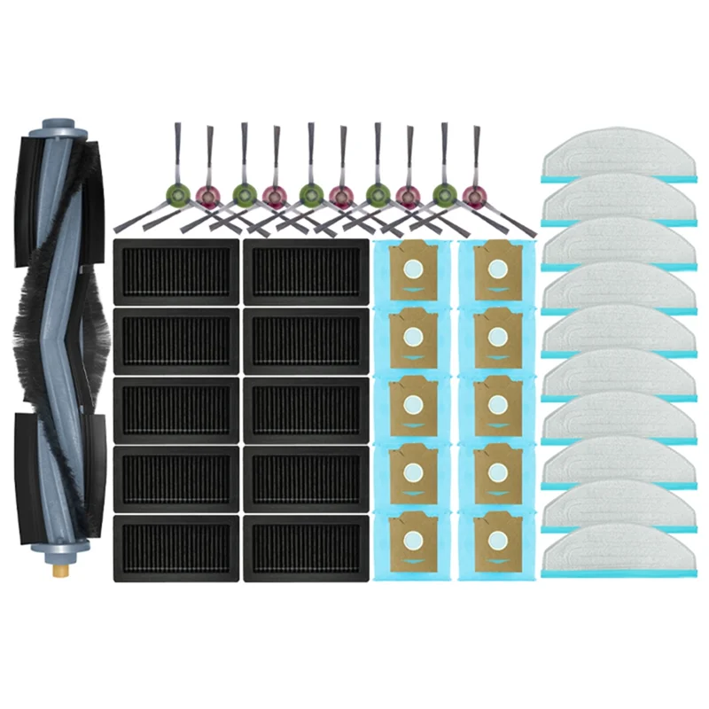 YCOC-Fit For Yeedi Cube/Yeedi CC Dust Bag Roller Side Brush Hepa Filter Mop Cloths Rag Robot Vacuum Cleaner Replacement Accessor