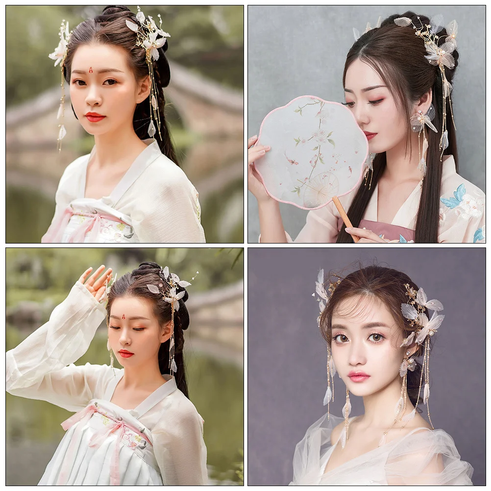 

2Pcs Chinese Style Hairpin Exquisite Hair Clips for Women Girls Unique Headdress Hair Jewelry Perfect for Daily Use Parties