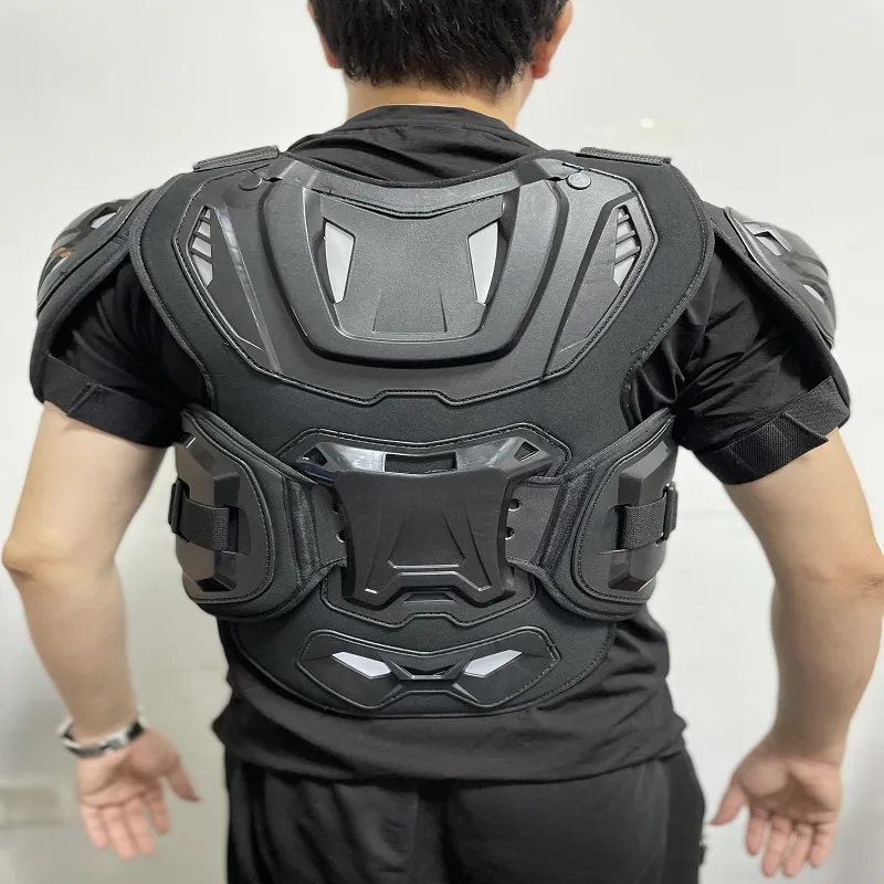 دراجة نارية درع سترة الصدر الخلفي حماية الطرق الوعرة ركوب الدراجات التزلج تنفس الضلع الحرس معدات الدراجات النارية #3