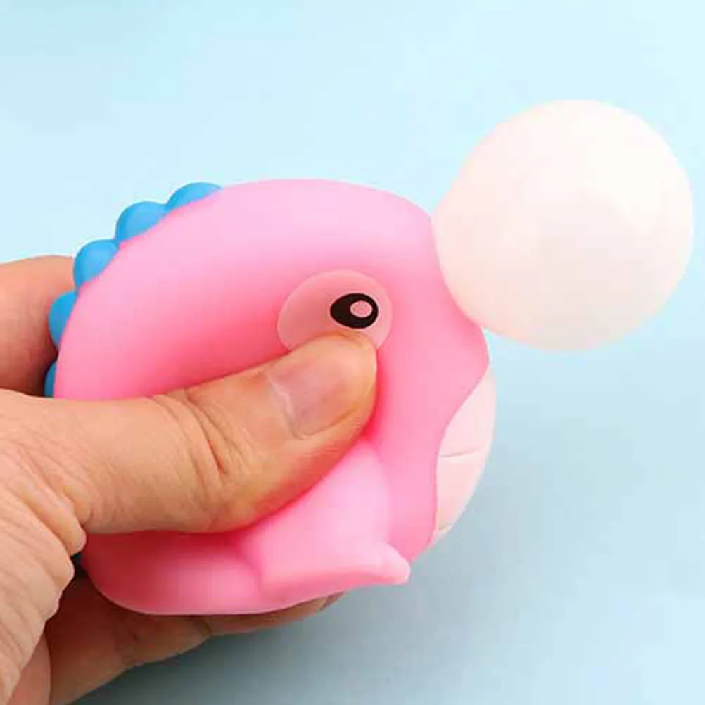 4 قطعة ديناصور ضغط الإجهاد الإغاثة الكرة مضحك تنفيس اللعب للمزحة حمام الطفل التعليم تخفيف الضغط شكل الحيوانات #6