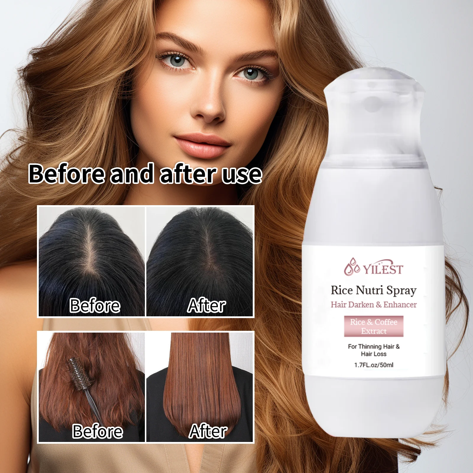 Rice Water Spray Hair Strength - đánh giá và giá Hair Care With Rice Water