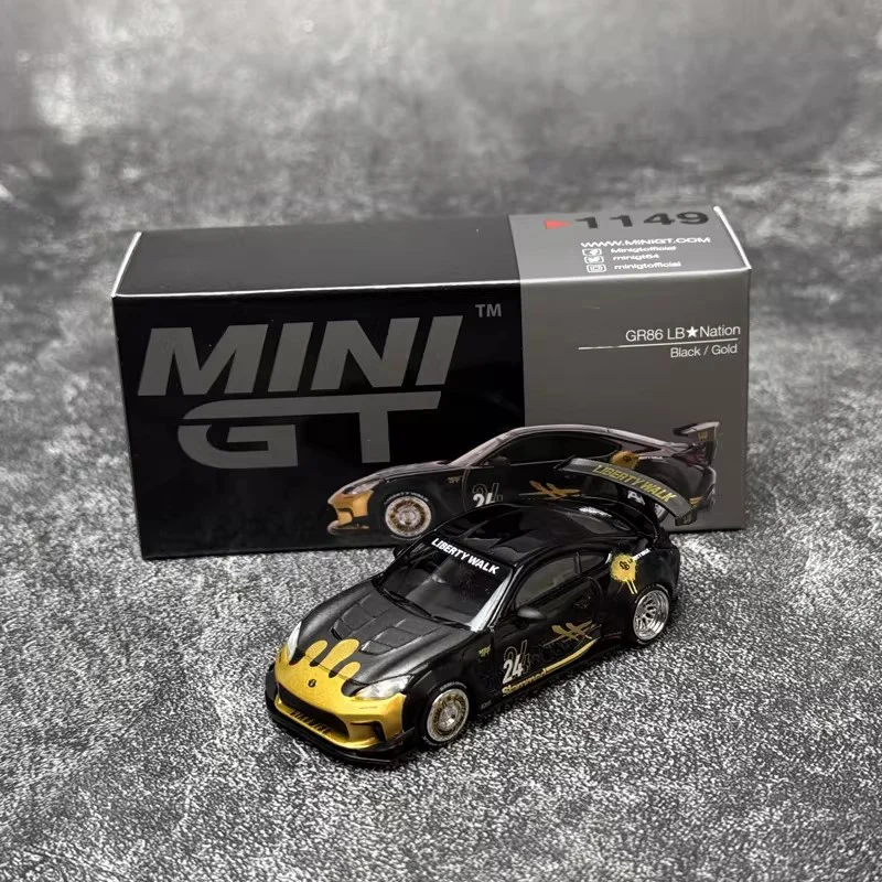 

MINIGT 1:64 Scale #1149 GR86 Nation Simulation Alloy Car Model Static Display Collectible Toy Gift Souvenir Decoration