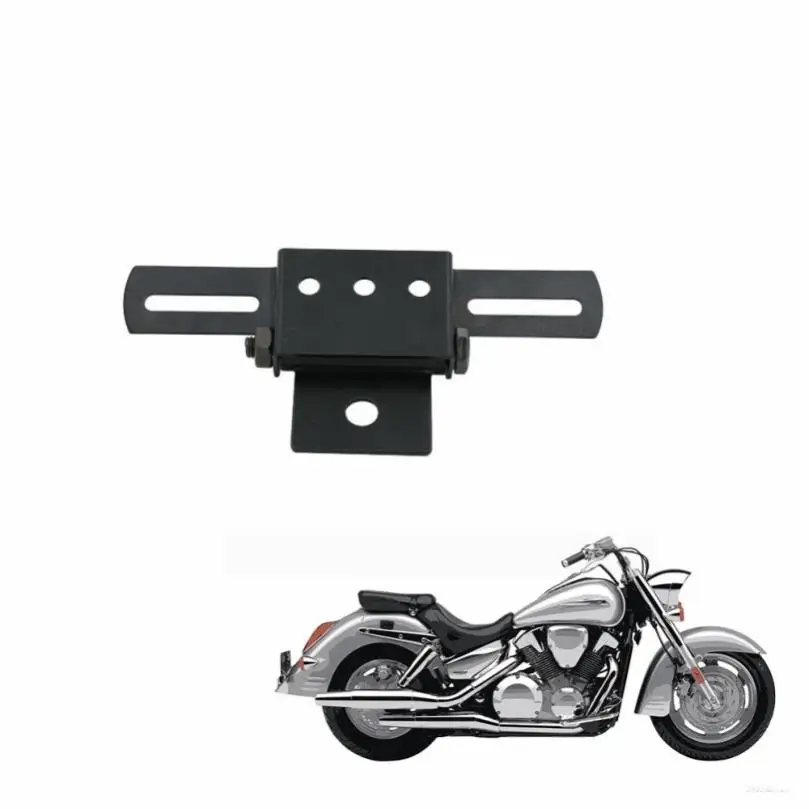 Adjustable Angle Motorcycle License Number Plate Frame Holder Bracket for Rear Row of Motorbike