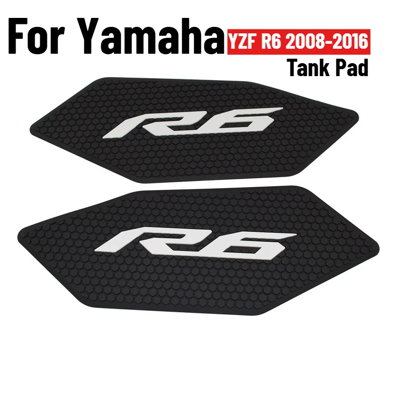 Tank Pad Protector For Yamaha YZF R6 2008-2016 YZFR6 Motorcycle Sticker Decal Gas Knee Grip Traction Pad Side Protectorion