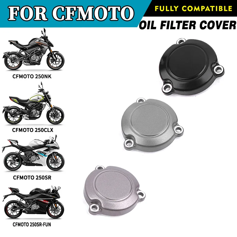 

For CFMOTO 250SR-FUN Oil Filter Cover CF250 SR250 250SR Oil Filter Element Cover Motorcycle Accessories Original Parts
