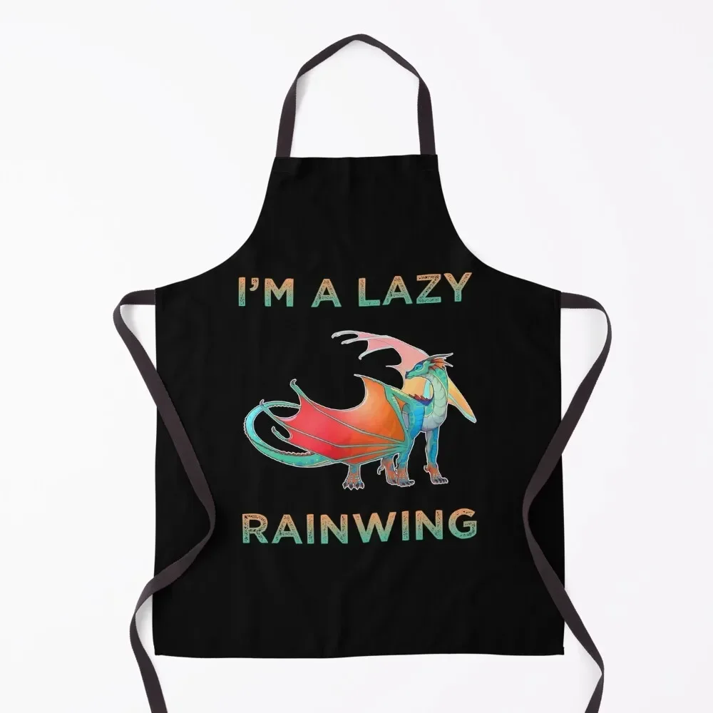 

Classic I'm A Lazy Rainwing Dragon Apron kitchen woman For Men Home Utensils Apron