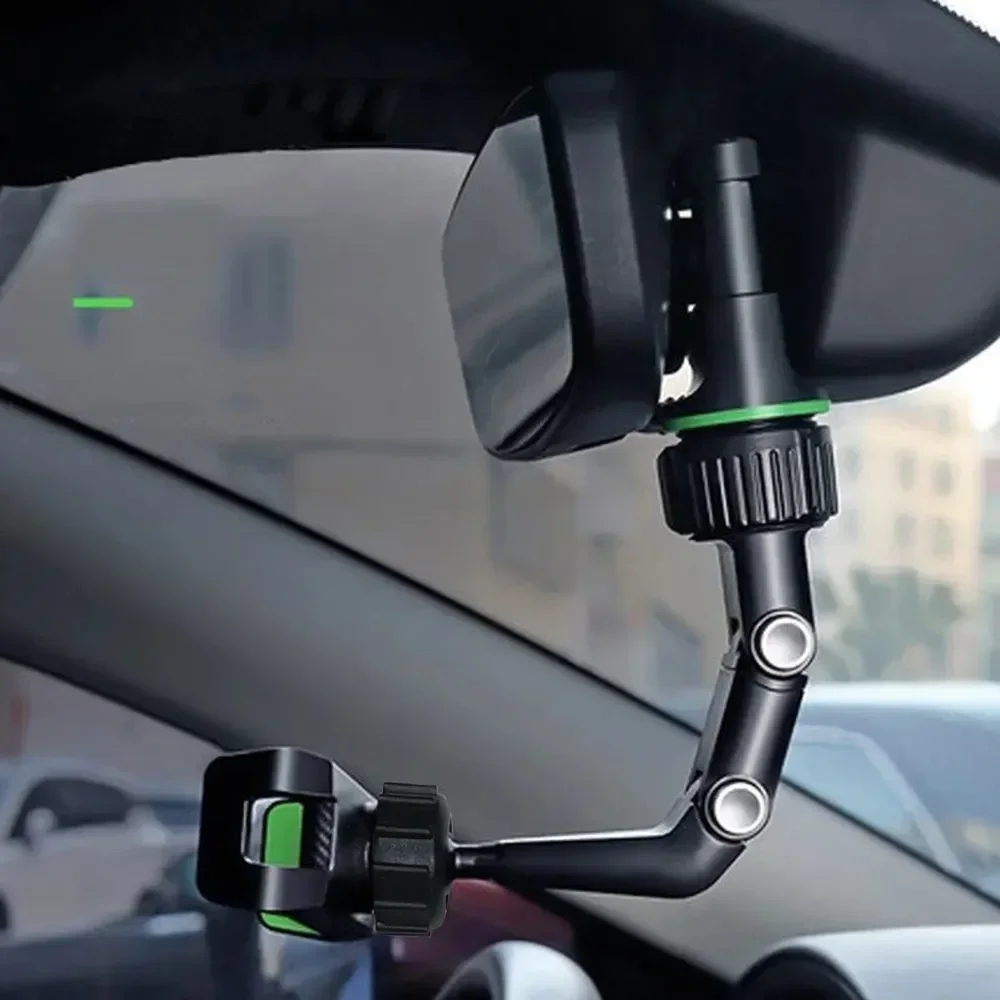 360° Rotating Universal Phone Mount - Rearview Mirror Car Holder for GPS & Smartphones​