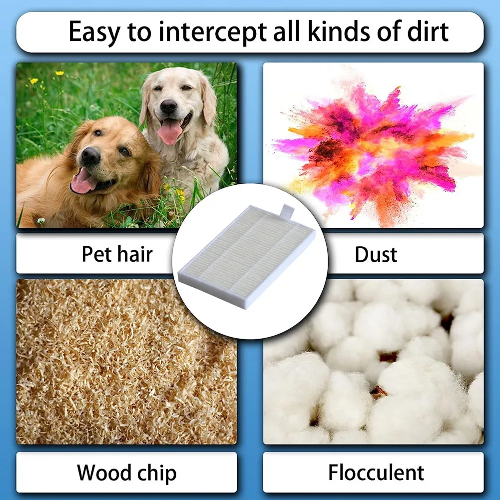 10ชิ้นสำหรับหุ่นยนต์ C30B Liectroux Proscenic 800T 820S หุ่นยนต์ดูดฝุ่นอะไหล่เปลี่ยนแผ่นกรอง HEPA