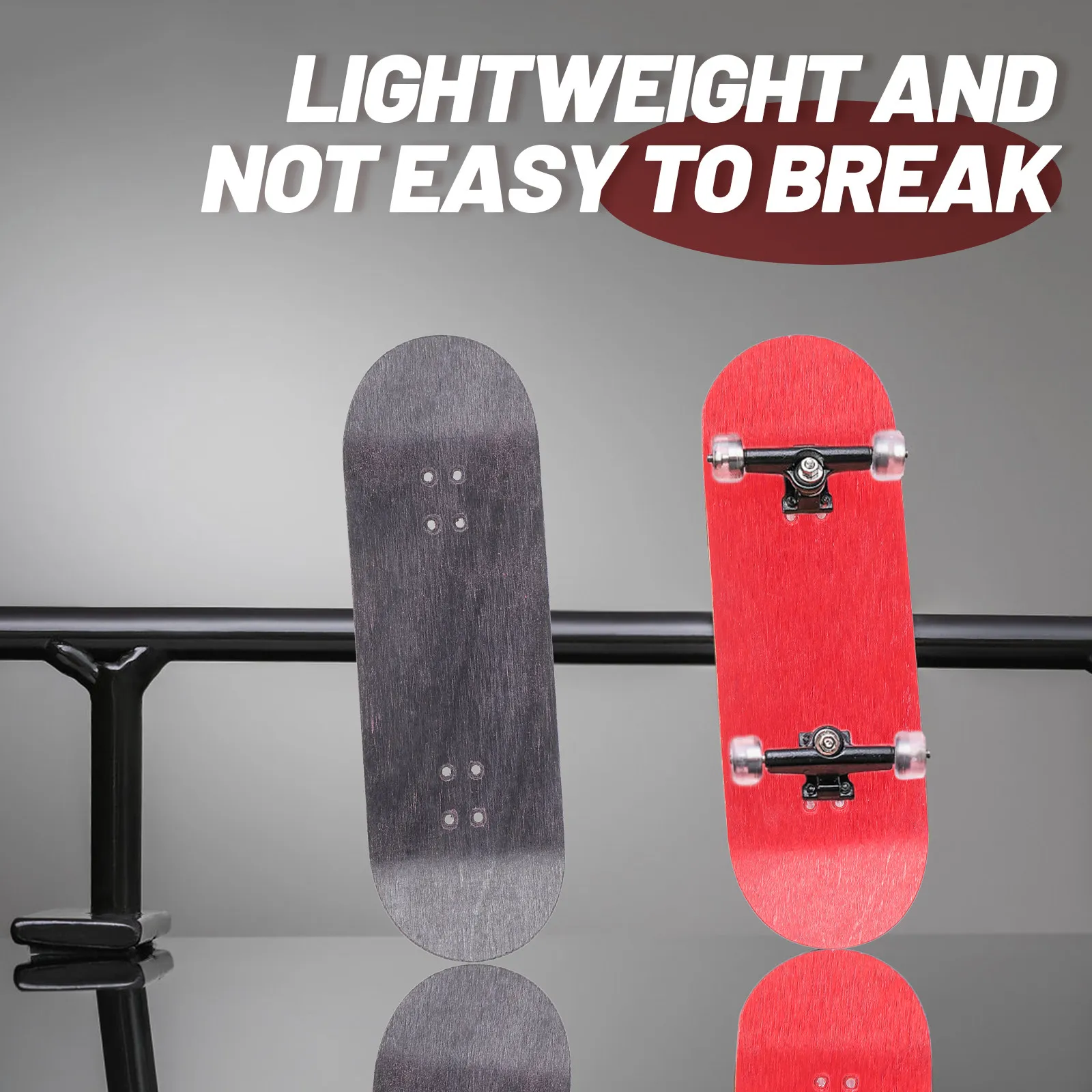 Fingerboard Replacement Deck Lightweight Wooden Mini Skateboard for Finger Skateboards Kids Stress Relieving Finger Training