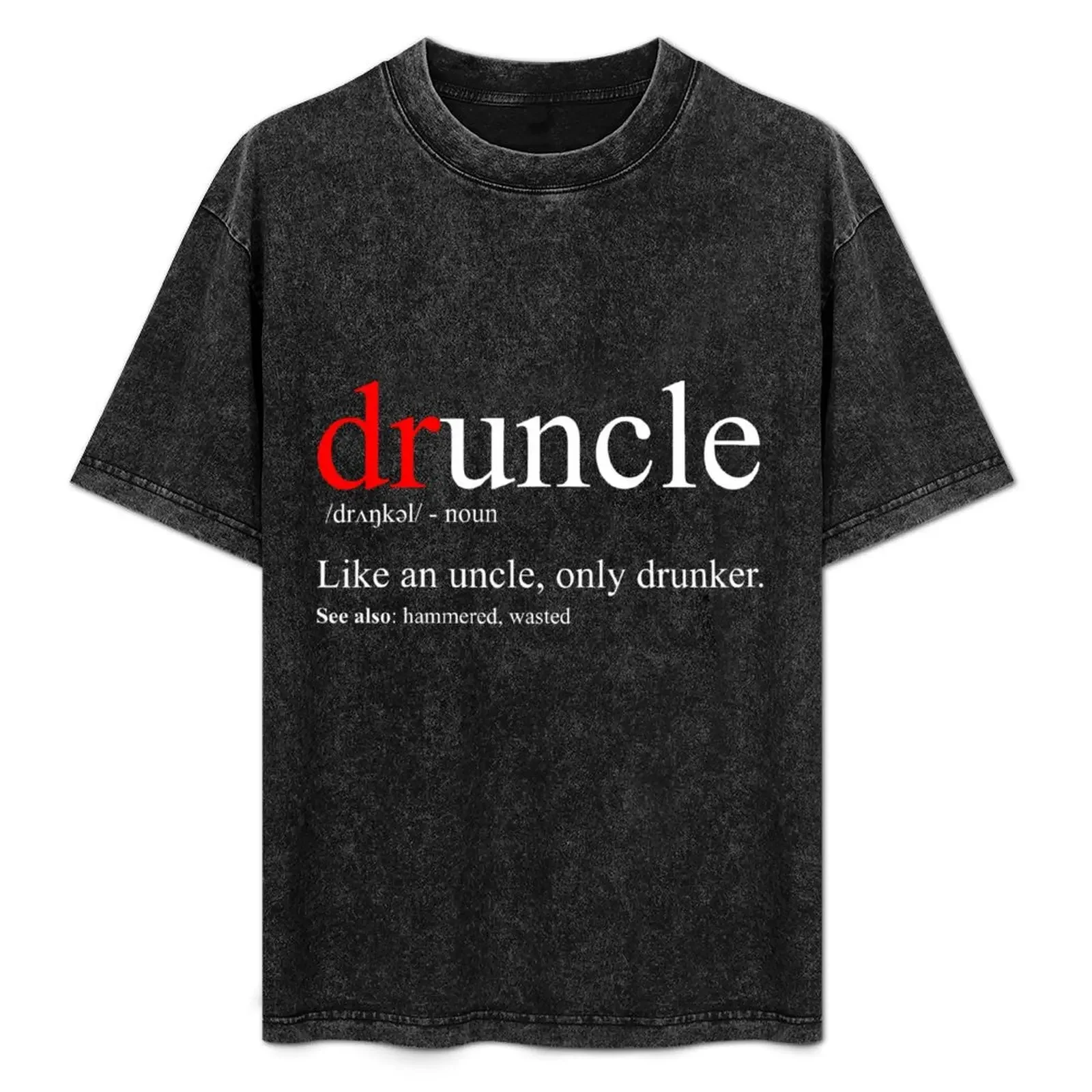 Mens Druncle T-Shirt vintage graphic tee oversizeds t shirt for men