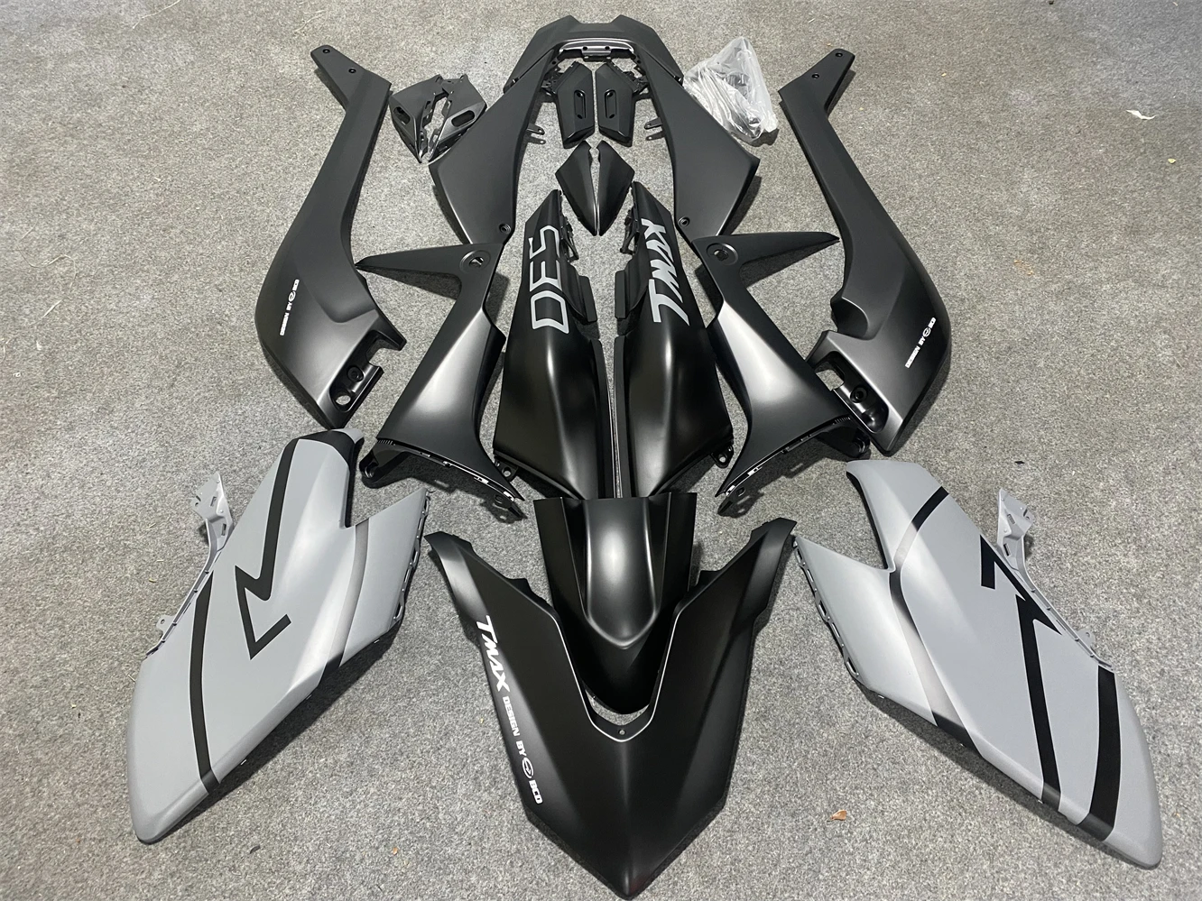 Motorcycle Fairing Kit fits to Yamaha TMAX530 2017 2018 530 17 18 years body fairing matte black grey motorcycle housing