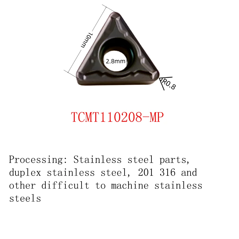 5PCS CNC Triangle Inner Hole Turning Tool Insert Grain TCMT 110204 TCGT 16T304 Boring Small Triangle Carbide Inserts - Image 6