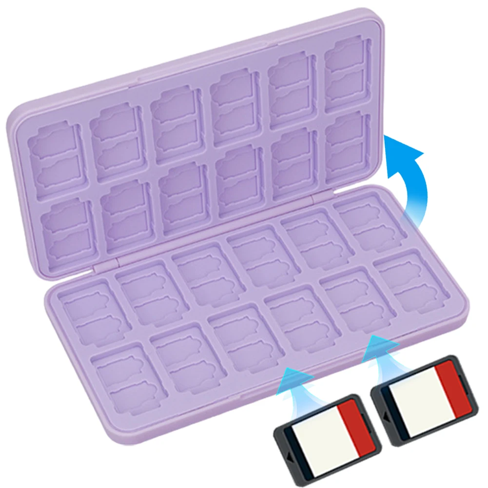 Per Switch Carte da gioco Custodia protettiva Custodia da trasporto portatile per Nintendo Switch 2/Lite/OLED 24 slot Porta carte da gioco