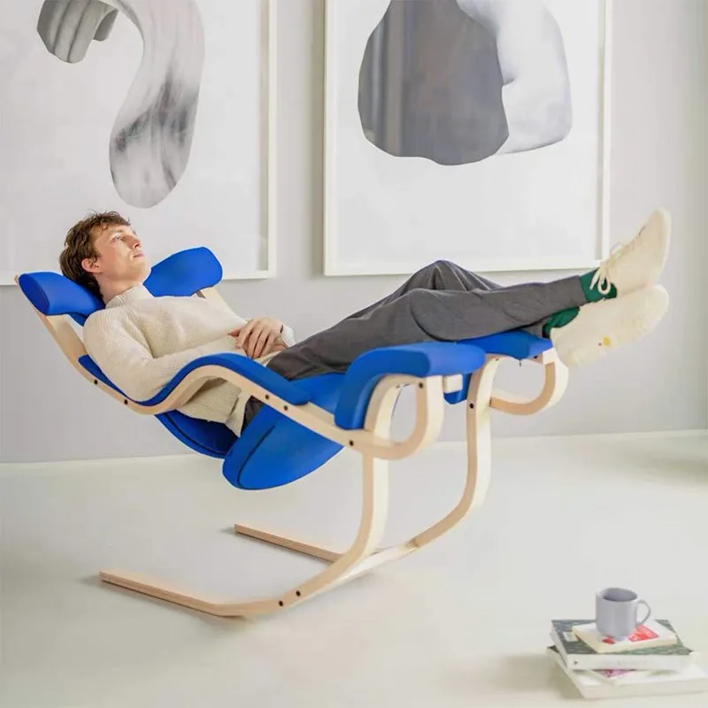 كرسي هزاز كسول شرفة كرسي الترفيه غرفة المعيشة المنزلية كرسي من الخشب الصلب