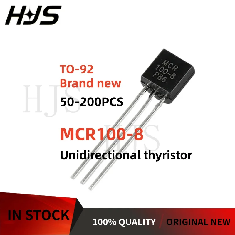 50-200PCS MCR100-8 MCR100 MCR 100-8 TO-92 SCR Unidirectional thyristor 100% NEW