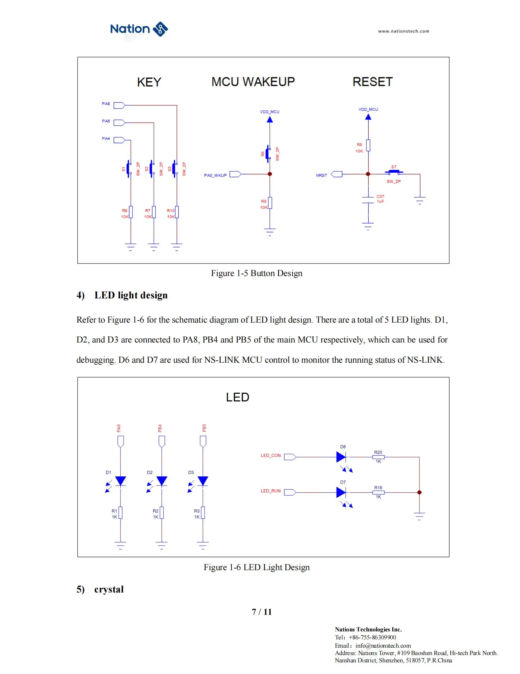 N32L40XRL-STB Entwicklungs platine n32l406rbl7 mcu on-board ns-link In-Circuit-Debugger – Detail 9