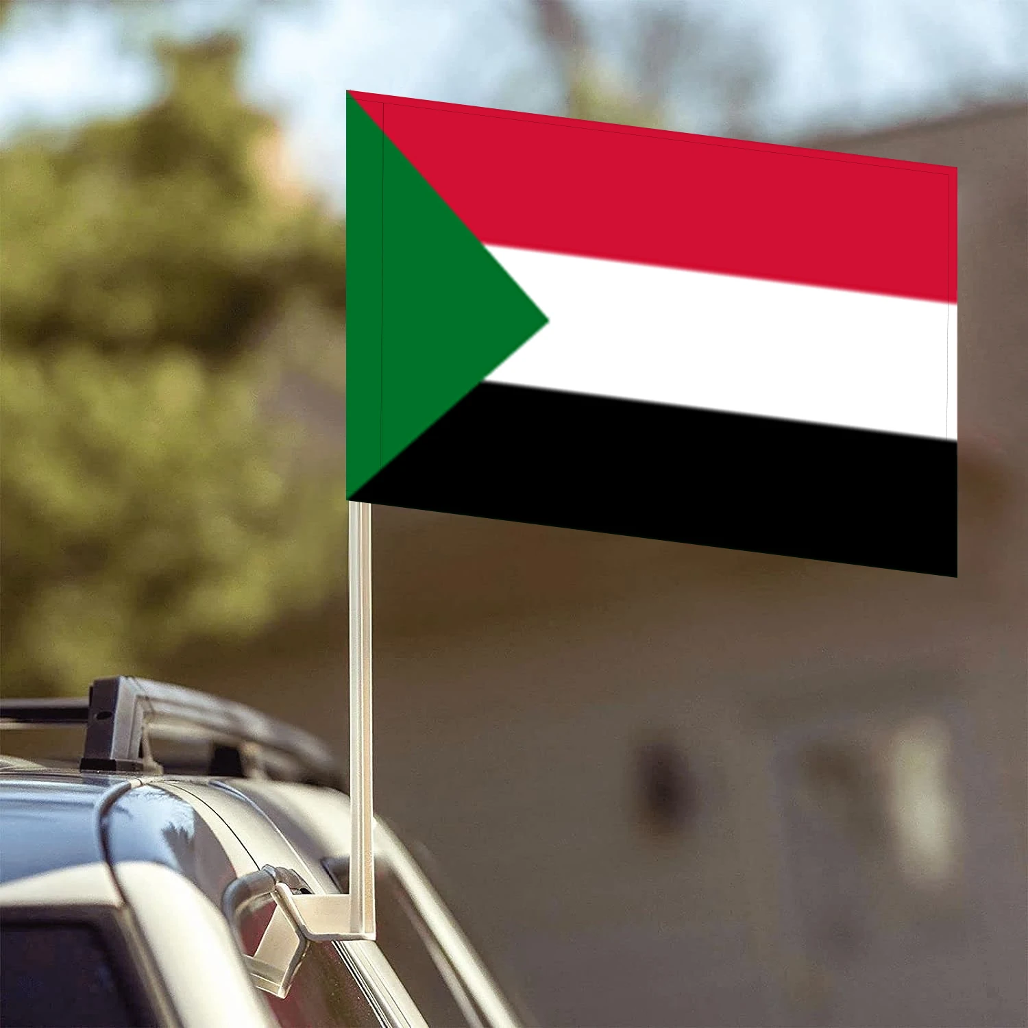 Flagnshow 100% Polyester  Sudan Sudanese Car Flags