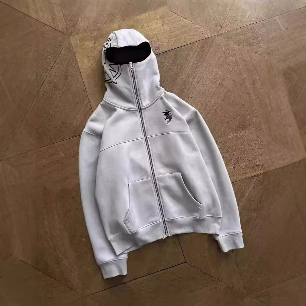 Street Sle Long Sve round Ne sudadera Faionable Personali invierno nueva llegada abrigo cárdigan de punto transfronterizo