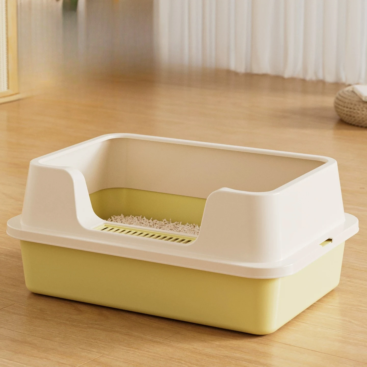 Castle For Cats Side Entrance Litter Box Extra Large Accessories Defecation Litter Box Training Arenero Para Gato Cat Supplies