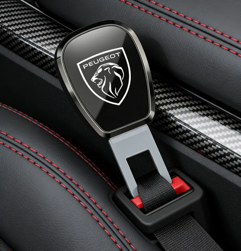 Car Seat Belt Extend Alloy Fastener Safety Strap Buckle Extender For New Peugeot 206 208 207 3008  106 406 407 307 301 408 5008