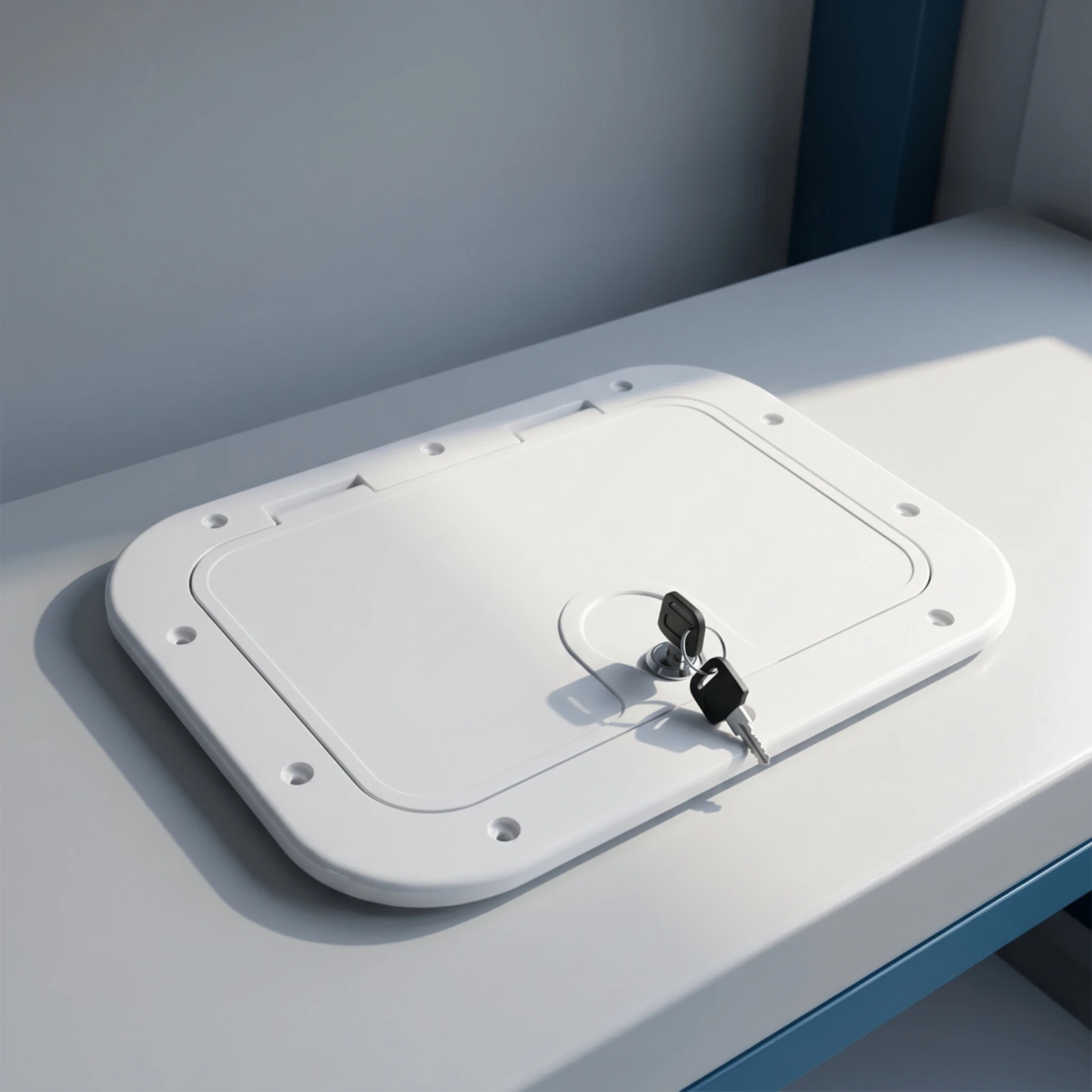 Marine Inspection Hatch Easy Open Inspection Hatch with Hinged Lid Long-Lasting Slim-Profile for Yacht Builders, Boats, Yachts view 6