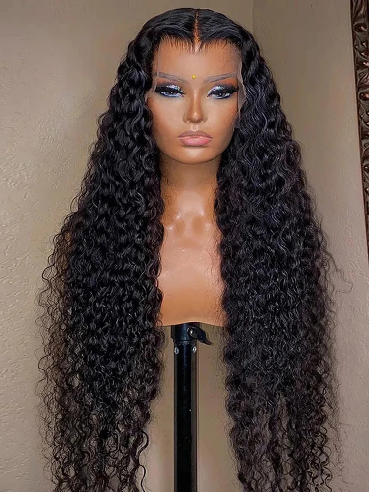 40 Inch Deep Wave 13x6 HD Lace Frontal Wigs Human Hair Brazilian Curly 13x4 Lace Front Human Hair Wig 100% Pre Plucked On Sale