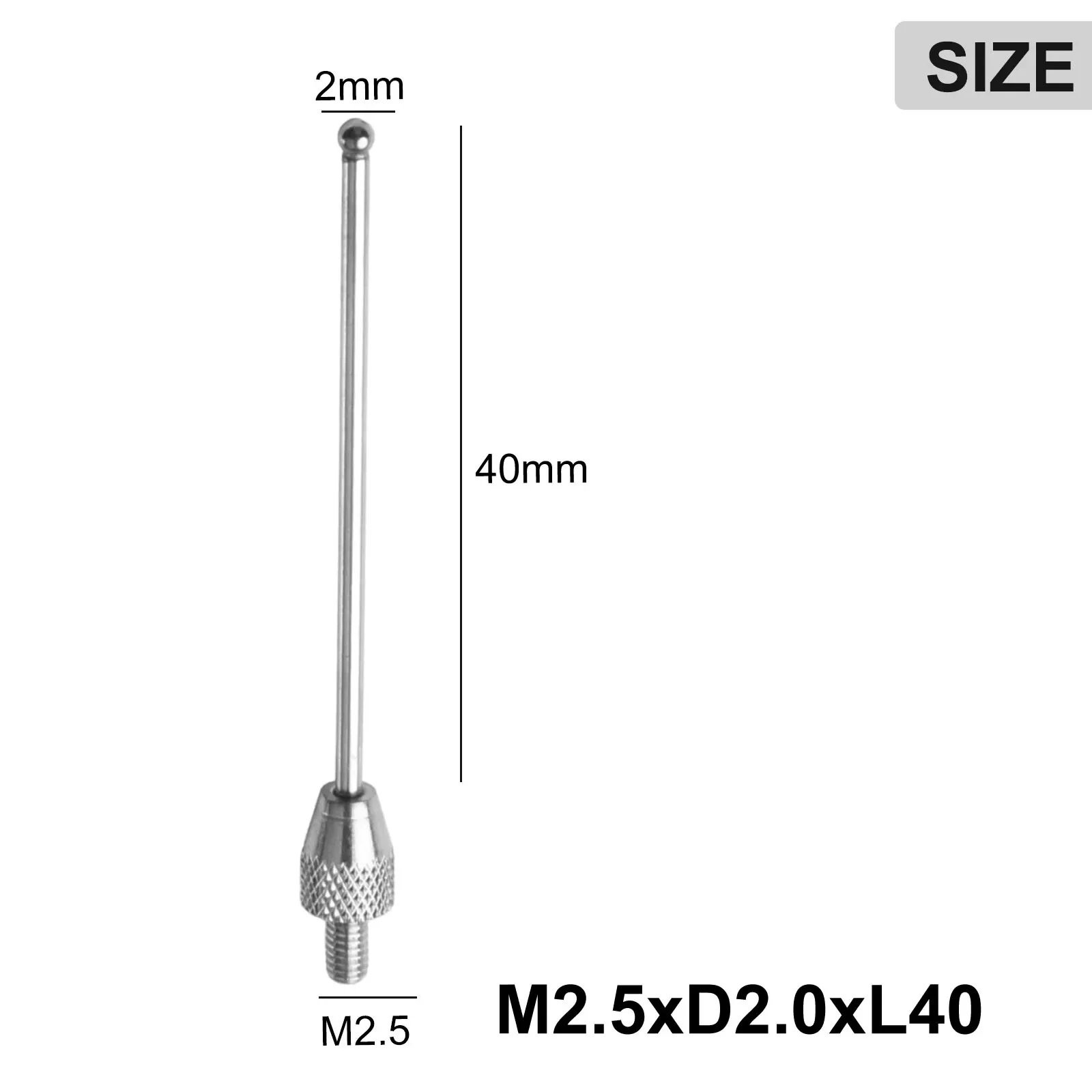 1Pc Cmm Contact Sonde Voor Meting 2Mm Cnc Machinale Stylus Meet M2.5 Wolfraam Stalen Tips Sonde Accessoires