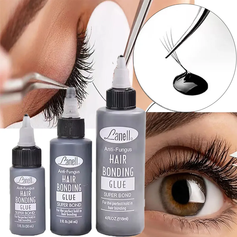 1/2/4oz Bonding Glue Eyelash Extension Glue Strong Hold Adhesive for Lash Waterproof Glue  Professional Invisible Bond Fast Dryi