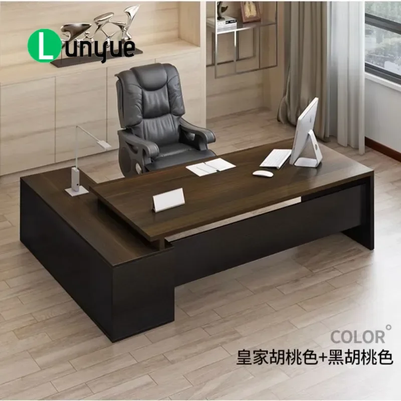 Modern Light Luxury Office Desk Simple Executive Boss Table Large Workstation High End Single Desk for Home Business