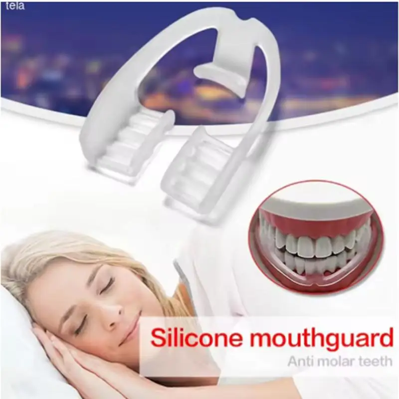 1Pc Silicone Dental Mouth Guard Stop Teeth Grinding Bruxism Eliminate Clenching Sleep Aid For For Boxing Basketball