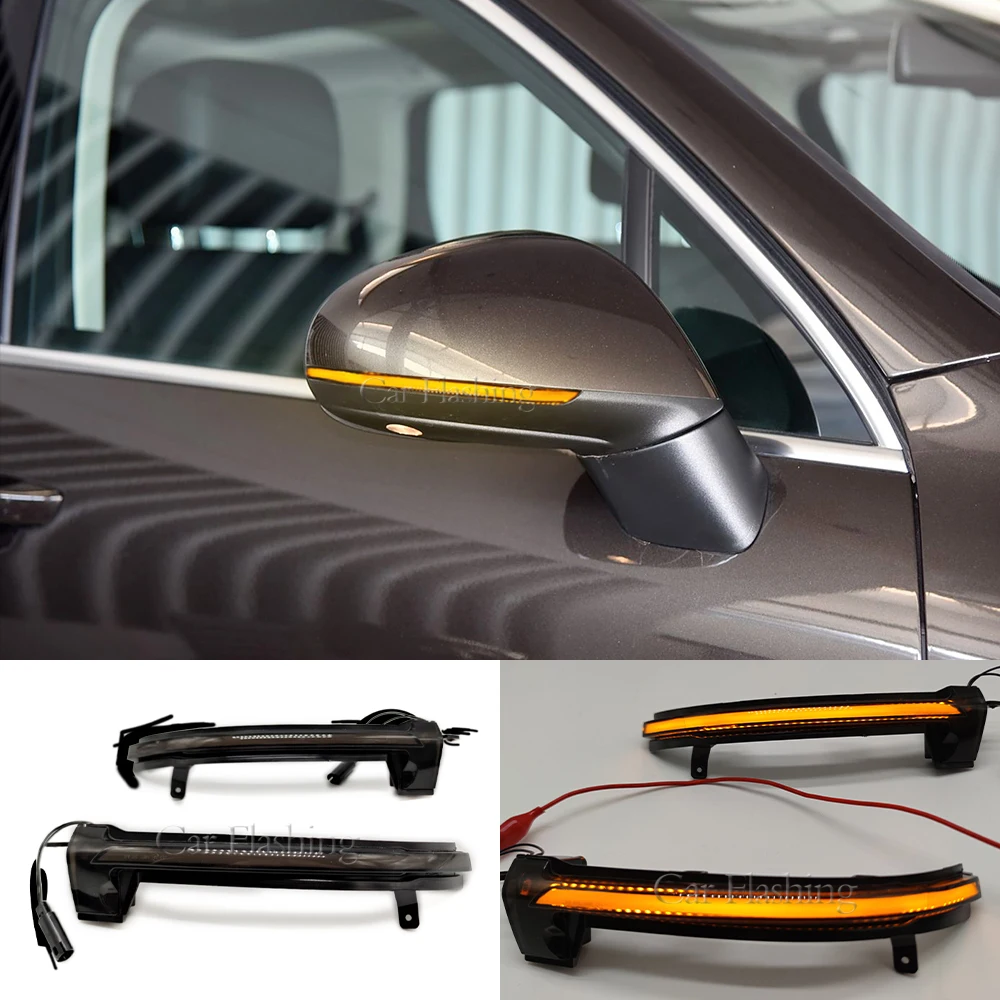 Pour VW Touareg II 2010 2011 2012 2013 2014 2015 2016 2017 2018 LED miroir dynamique clignotant séquentiel clignotant lampe