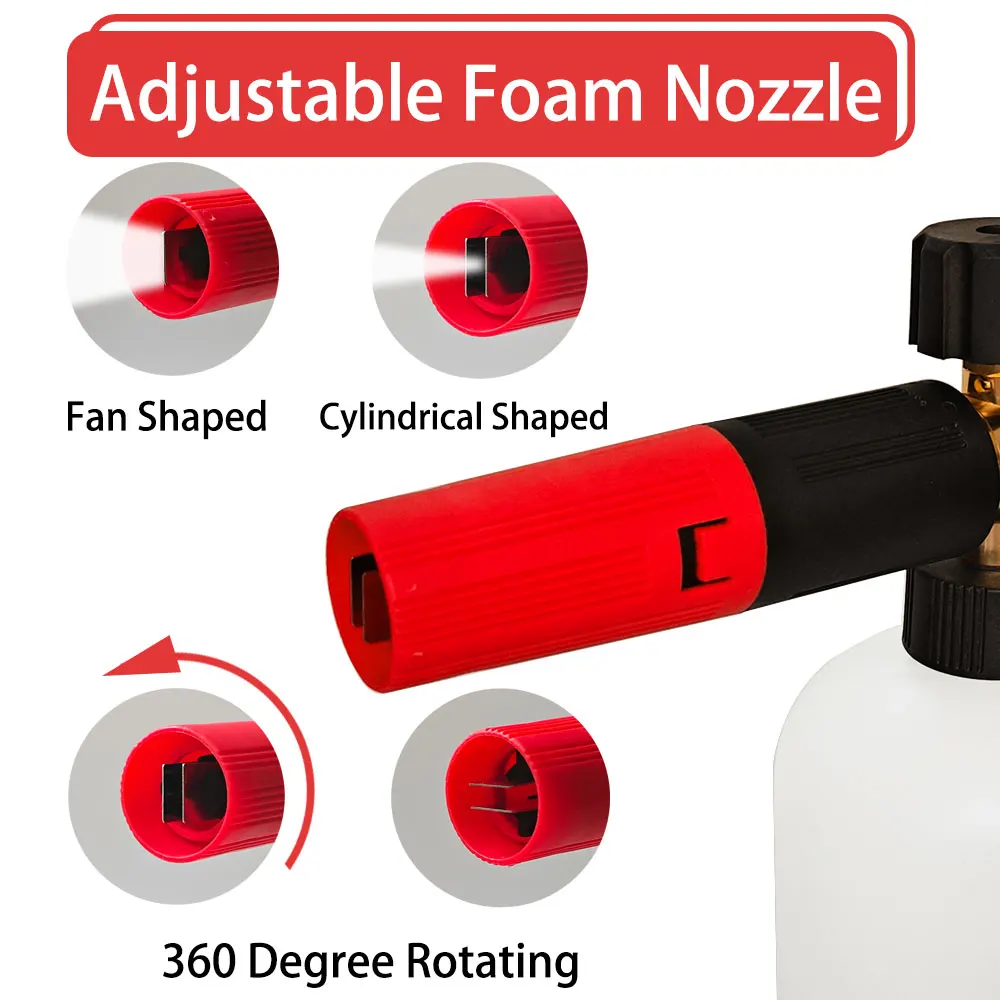 Foam Generator For Karcher accessories Snow Foam Lance For Parkside Huter nilfisk pressure washer quick connector Foamer Cannon