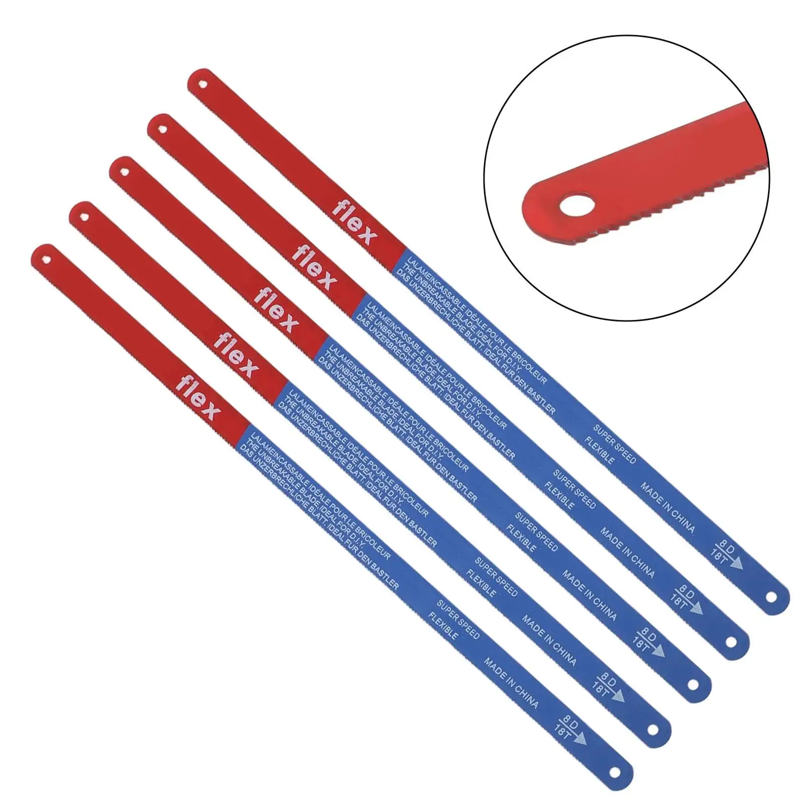 

5PCS Hacksaw Blade 300mm M 35 Steel Hand Saw Blades For Blades 14T/18T/24T Bi-Metal For Meat Wood Cut For PVC Pipe Cutting