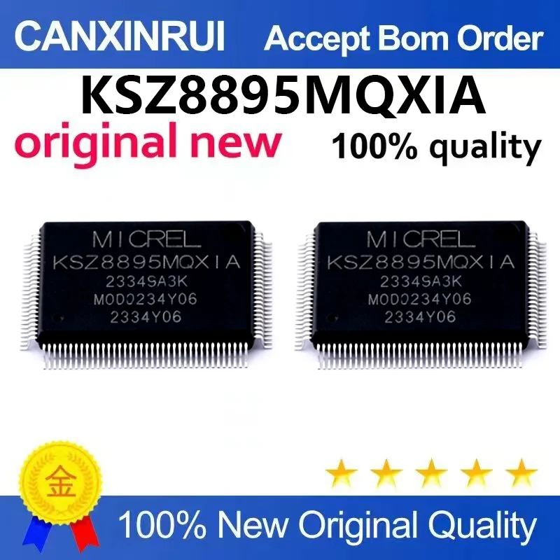 （5pcs-10pcs）Brand new original KSZ8895MXXI MQXC MQXIA packaged PQFP128 Ethernet transceiver