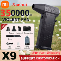 Xiaomi Violent Fan 350000RPM Powerful Air Blower 58m/s Brushless Turbo Jet Blower Vacuum Dust Cleaner Charging Strong Winds Dry