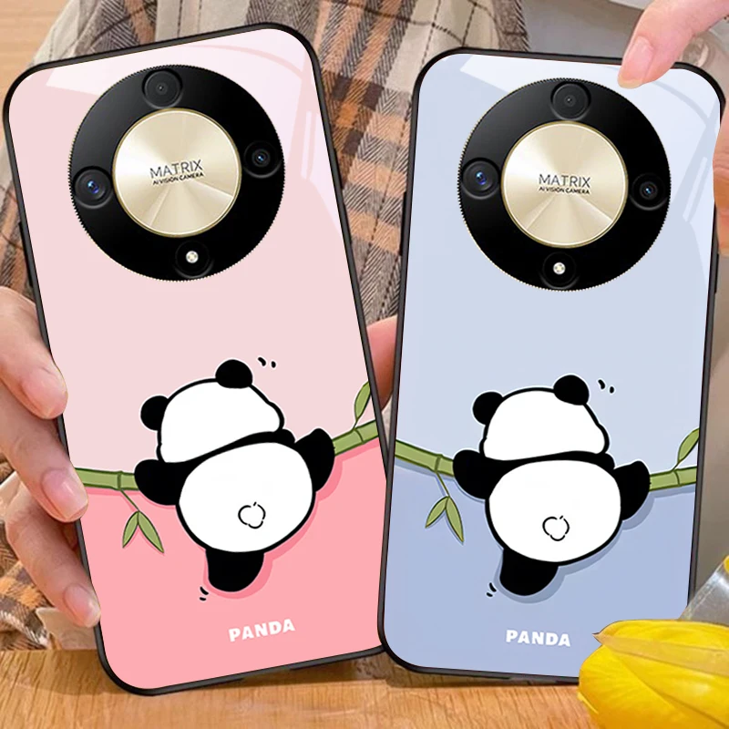 

Background Bear Cute For Honor Magic 6 50 70 90 Lite X7b 200 Pro Nova 10 Nova 5T X6 P30 Pura 70 Ultra Tempered Glass Phone Case
