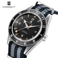 Montre japonaise lumineuse automatique pour hommes, verre saphir 41MM, étanche à 100m, bracelet en Nylon 4