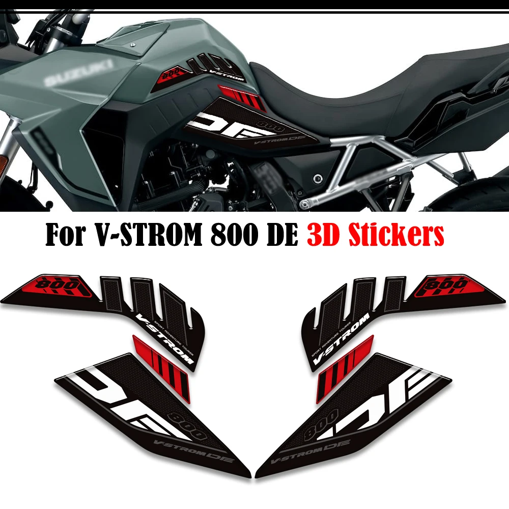 

2023 2024 2025 Tank Pad Gas Fuel Oil Knee Stickers Decals Adventure Protector For Suzuki V-STROM VSTROM V STROM 800 DE 800DE