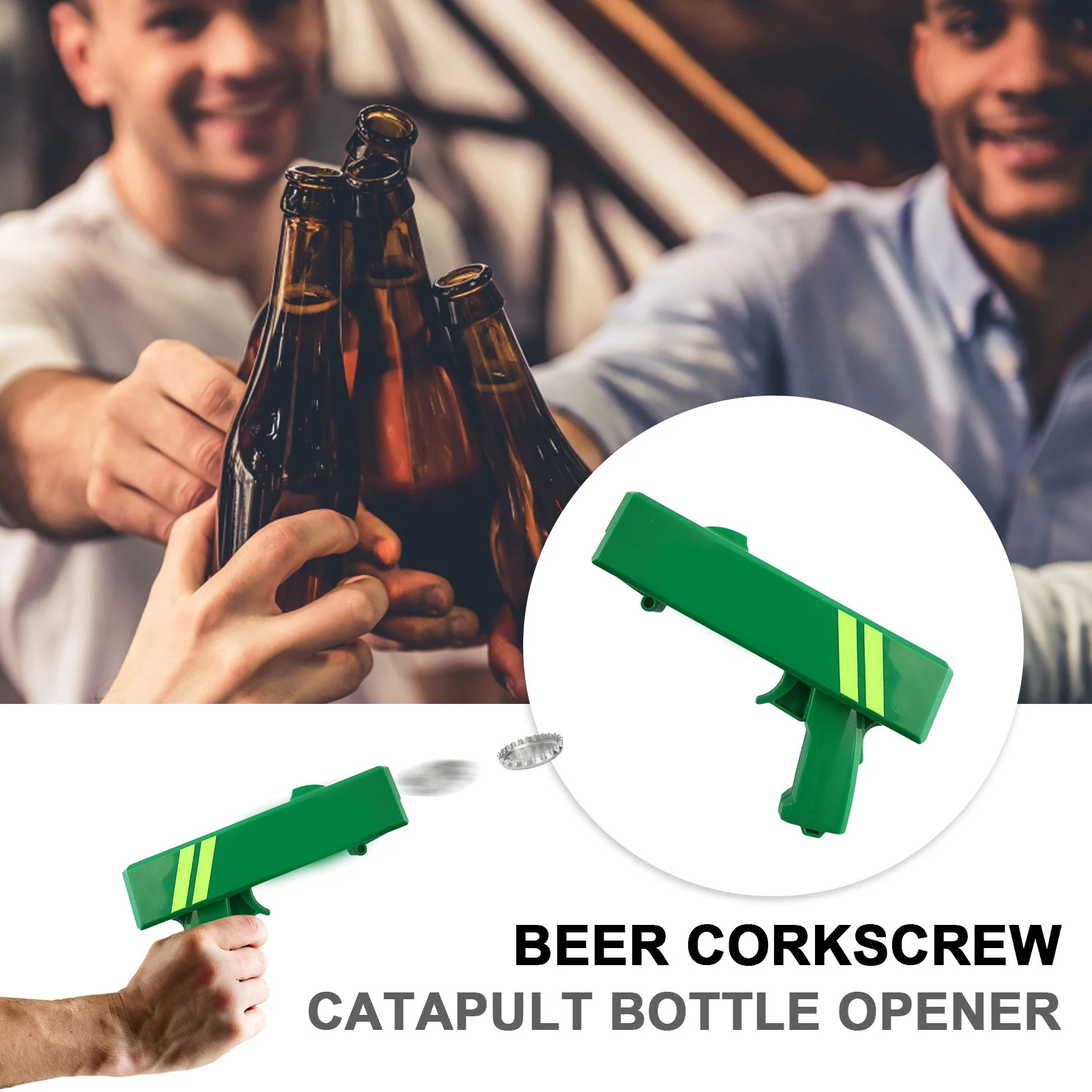 Creative Beer Corkscrew Multifunctional Cork Screw Wine Opener Beer Bottle Opener Shoots For Parties Drinking Games