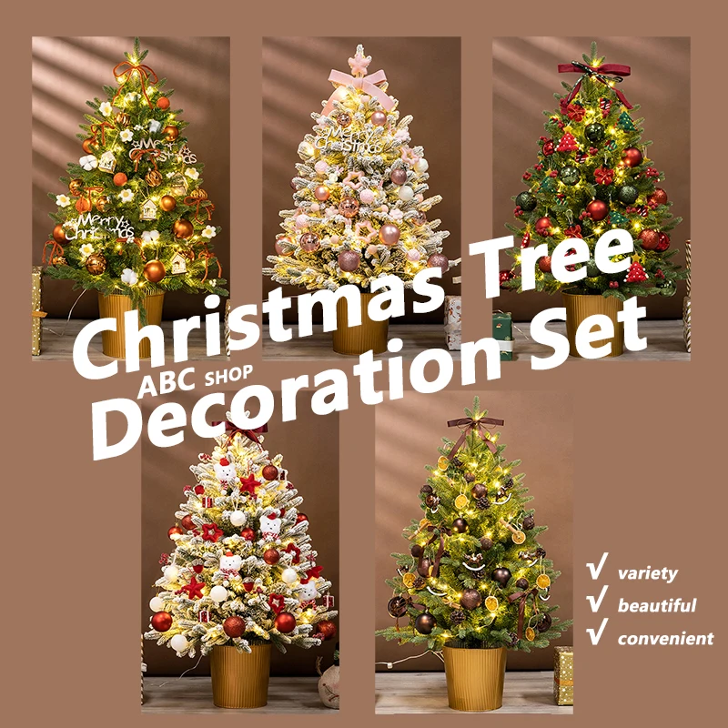 Christmas Tree Decoration Set Xmas Decorative Pendants Balls Canes Candy Lollipop Hanging Ornament New Year Celebration  2023