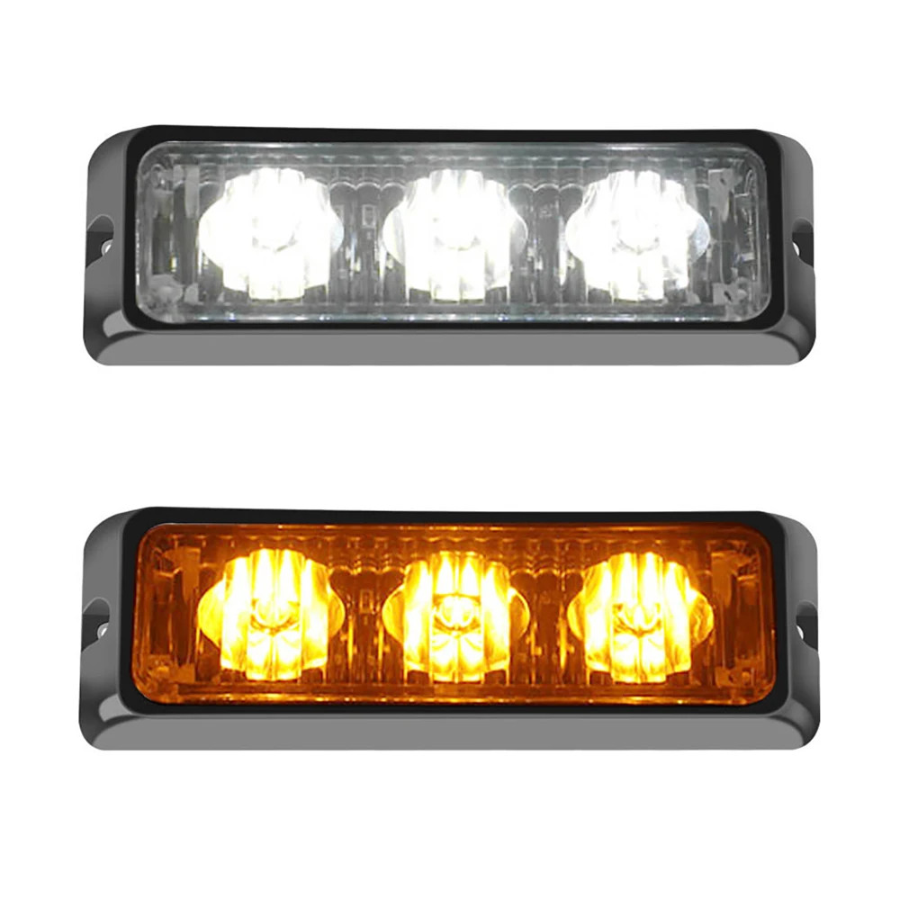 3 LED Car Strobe Light Waterproof LED Emergency Beacon Flash Lights Police Caution Warning lamp Different Flashing mode