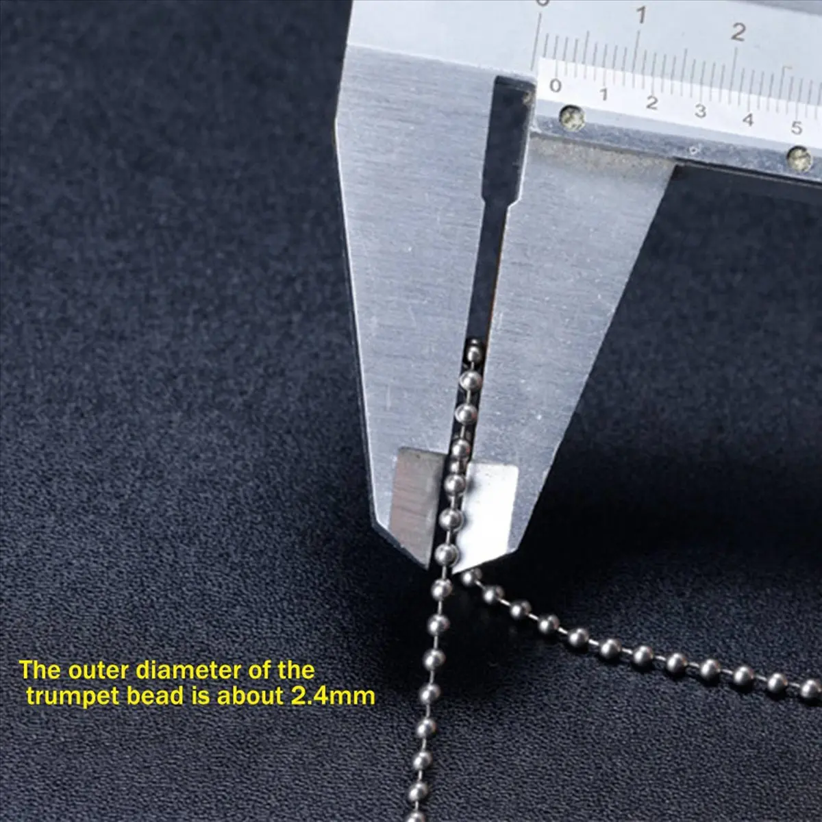 *N21R 5X التيتانيوم النقي سلسلة قلادة الزجاج حبة سلسلة قلادة ليس من السهل الصدأ بسيط سبائك التيتانيوم سوار-B #5