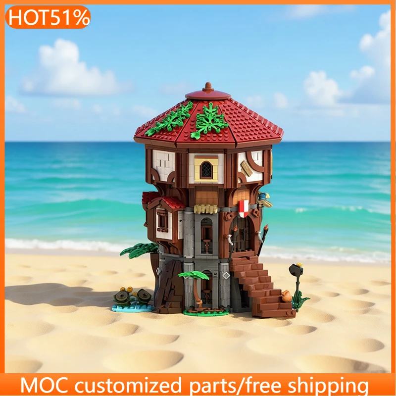 2059 Pezzi Torre Carceraria Personalizzabile MOC, Blocchi Modulari Personalizzabili, Design Creativo, Giocattolo Educativo Fai-da-te, Regalo per Festival