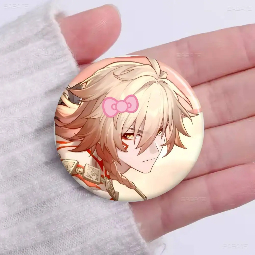 Honkai Star Rail Mydei New  Brooches Soft Button Pin Funny Silly Gnarpy on A Skateboard Meme Badge Gamer Collection Gifts view 5