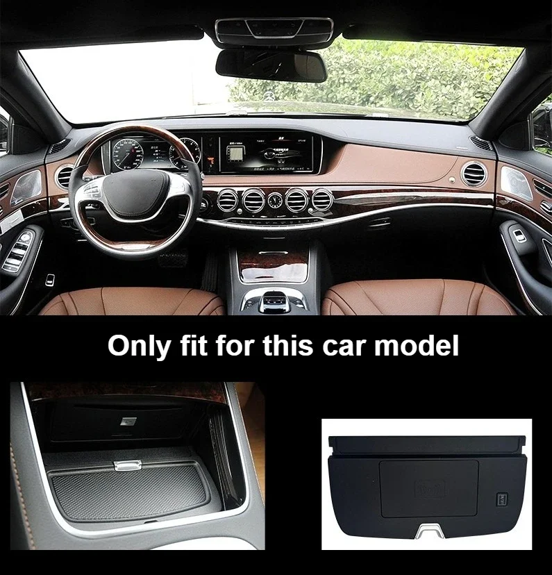 NEW Center Console Wireless Charger for Mercedes Benz S Class W222 C217 A217 15W Quick Charging Mobile Phone Holder