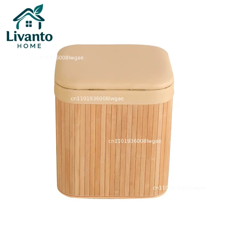 

Multifunctional With Storage Bamboo Woven Solid Wood Stool Living Room Kitchen Bedroom Putting Things Away Footrest Shoes Stools