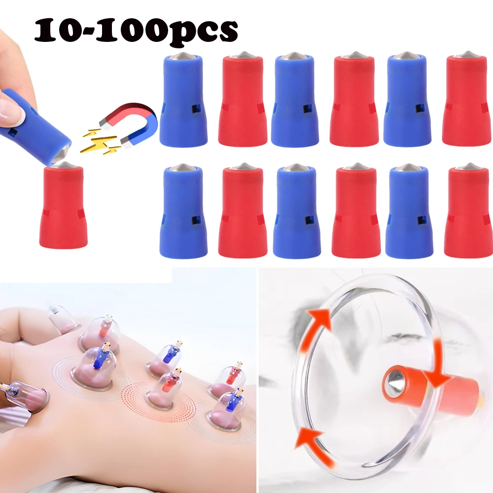 

10-100 шт., аксессуары для вакуумных банок, магнитная игла, бытовые аксессуары для всасывания, традиционная китайская медицина