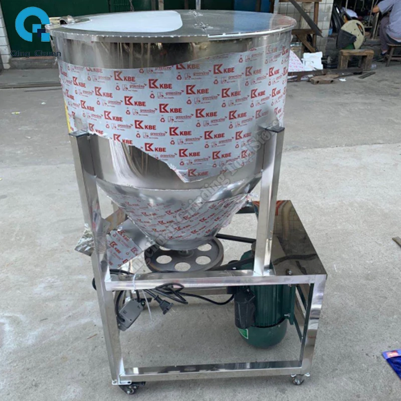 Mixer Feed Powder Thickened Vertical Stainless Steel 50KG Color Mixing Machine Particle Mixing Machine