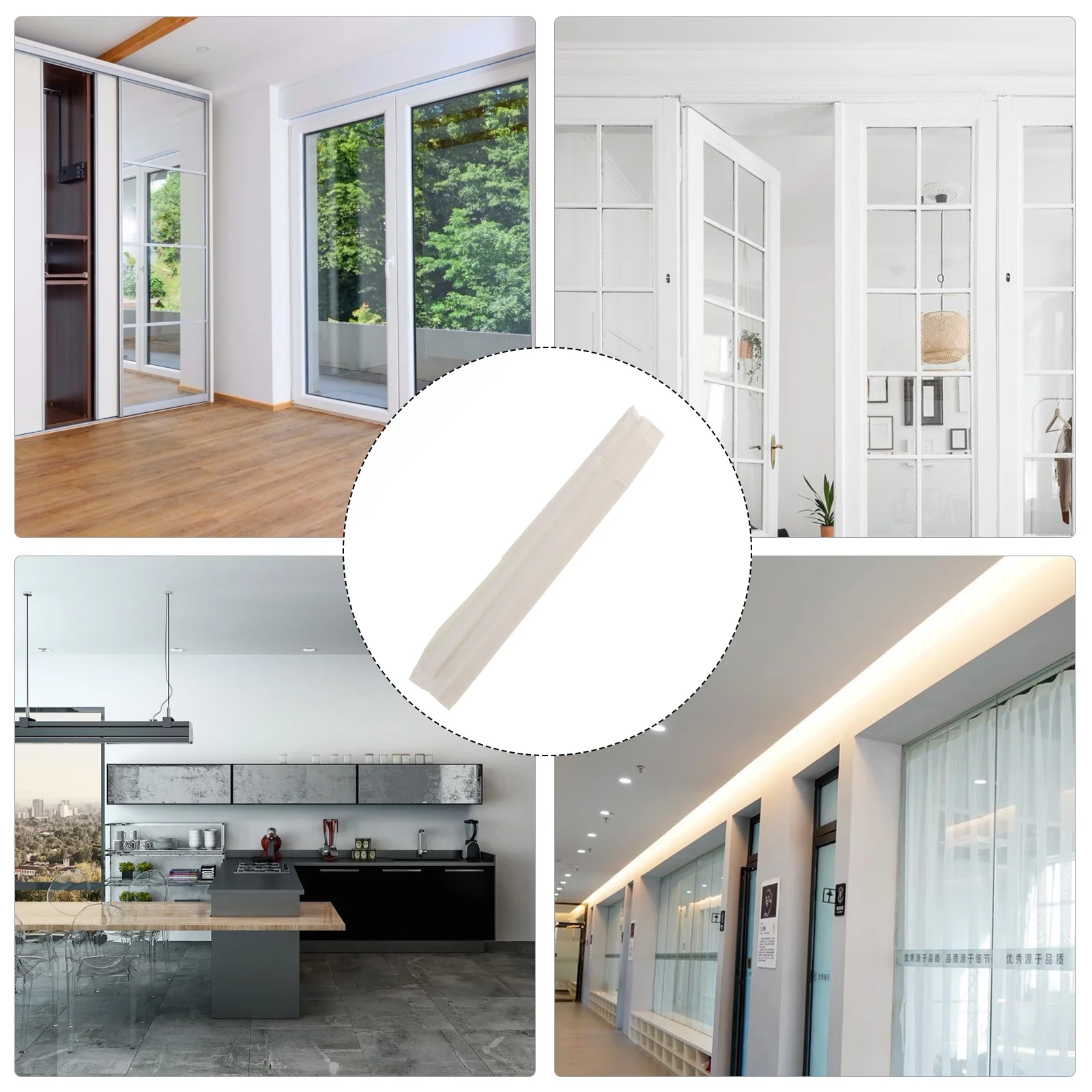 

10M Self-Adhesive Window Sealing Weather Stripping Gap Sealant For Doors Bathtub Basin Door Edge Corner Seal Seal